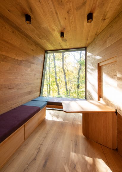Interiors of Outdoor Care Retreats by Snøhetta in Norway