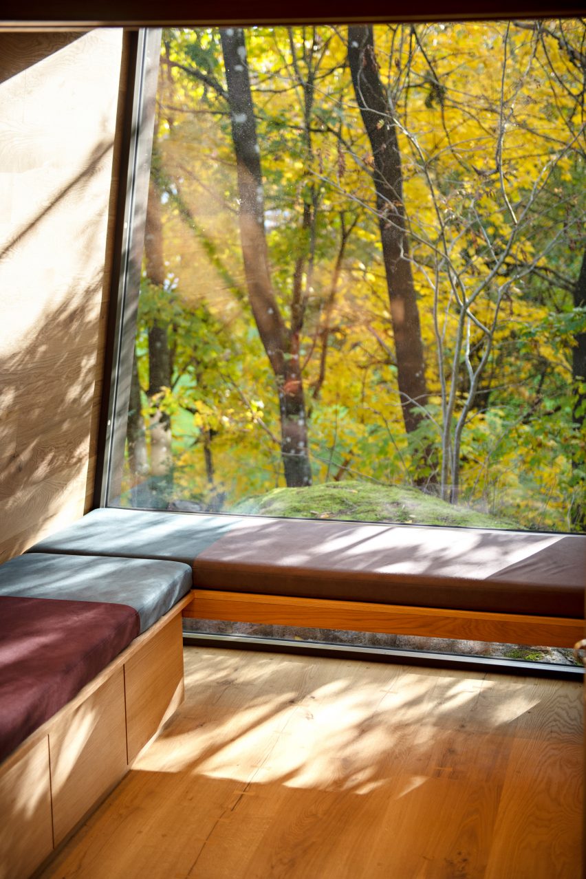 Interiors of Outdoor Care Retreats by Snøhetta in Norway