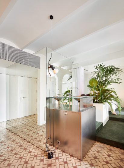 Interiors of penthouse apartment designed by PMAA
