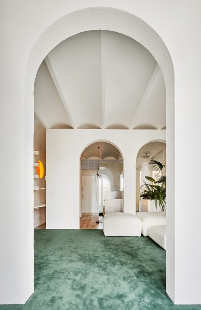 Interiors of penthouse apartment designed by PMAA