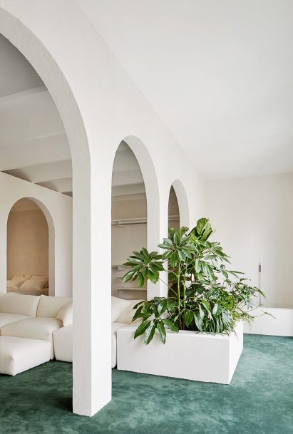 Interiors of penthouse apartment designed by PMAA