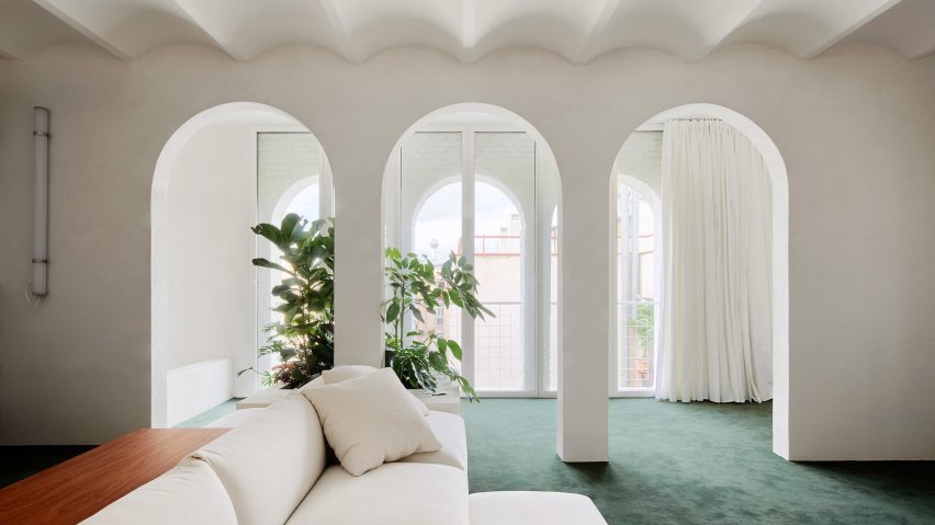 Interiors of penthouse apartment designed by PMAA