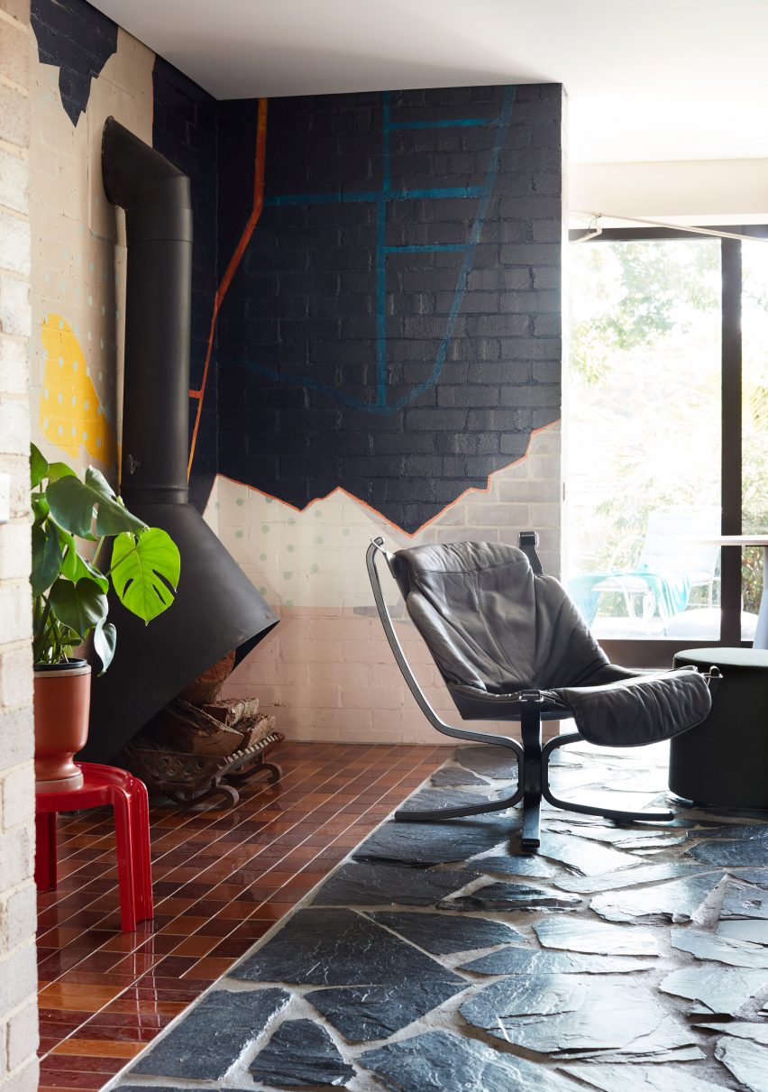 Interiors of Polychrome House, designed by Amber Road