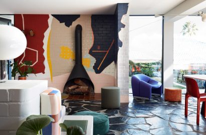 Interiors of Polychrome House, designed by Amber Road