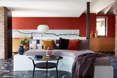 Interiors of Polychrome House, designed by Amber Road