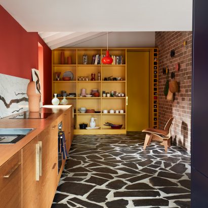 Interiors of Polychrome House, designed by Amber Road
