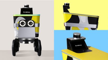 Serve delivery robot by New Deal Design and Postmates