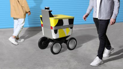 Serve delivery robot by New Deal Design and Postmates