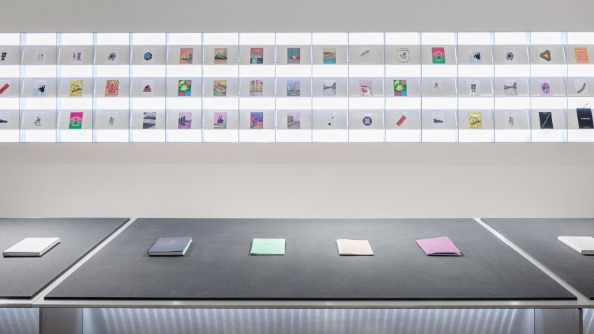 Interiors of Rimowa's Berlin store, designed by Universal Design Studio