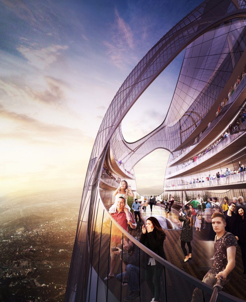 Shenzhen-Hong Kong International Center by Adrian Smith + Gordon Gill Architecture