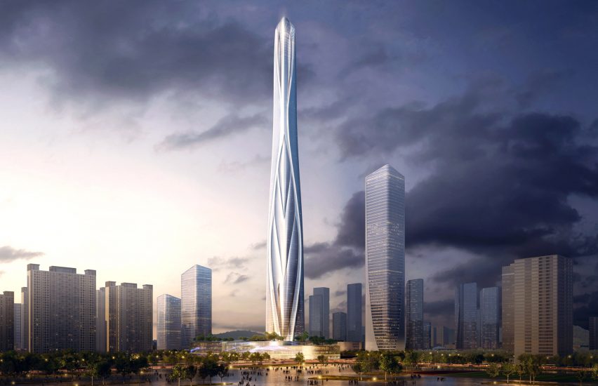 Shenzhen-Hong Kong International Center by Adrian Smith + Gordon Gill Architecture