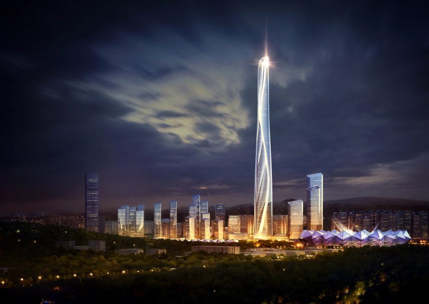 Shenzhen-Hong Kong International Center by Adrian Smith + Gordon Gill Architecture