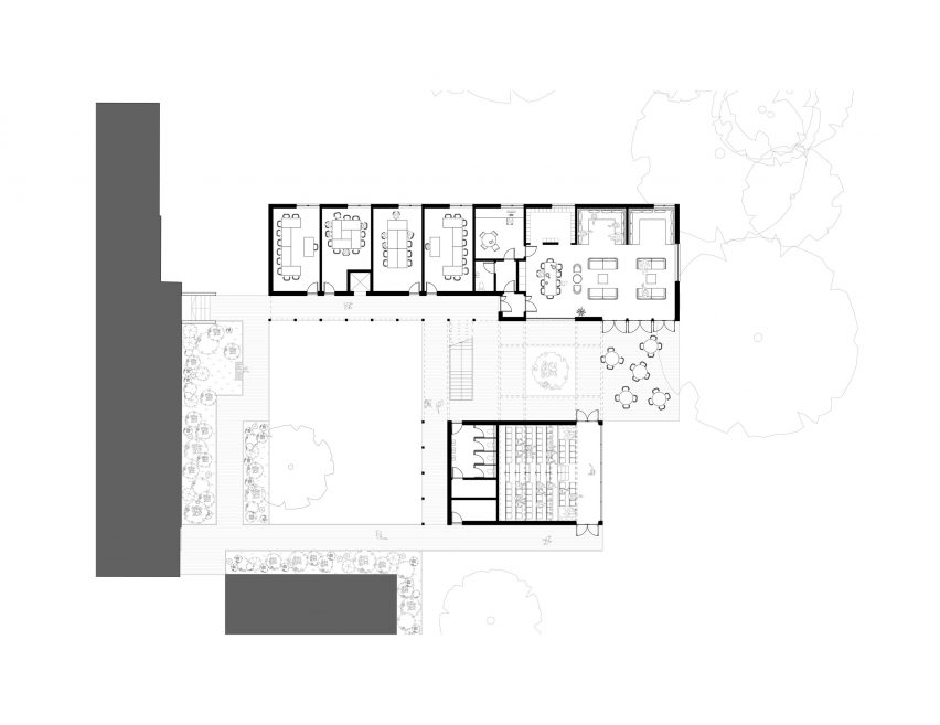 Ground floor plan of St Teresa’s Sixth Form College by IF_DO