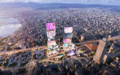 Taipei Twin Towers proposal by MVRDV