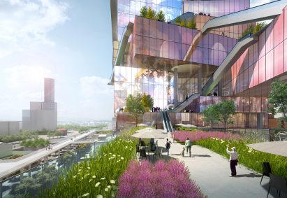 Taipei Twin Towers proposal by MVRDV