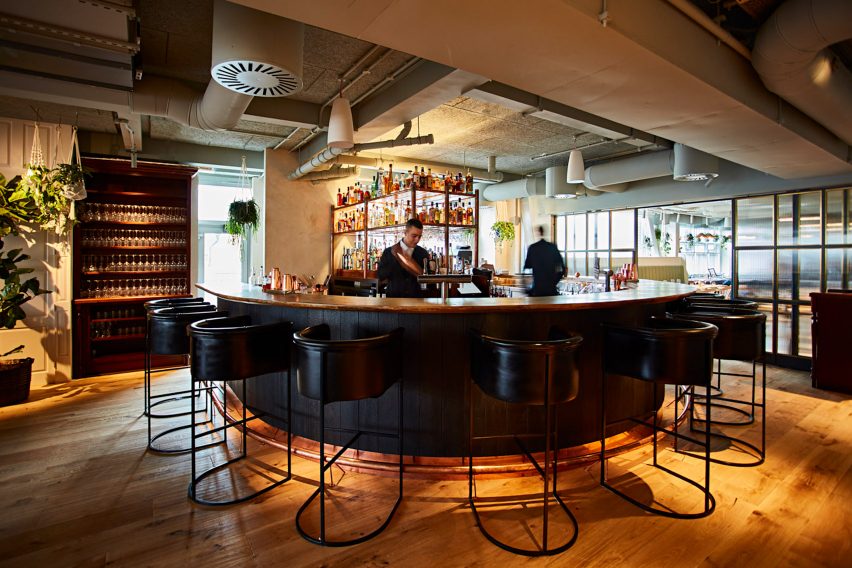 Interiors of The Conduit members club in London, UK