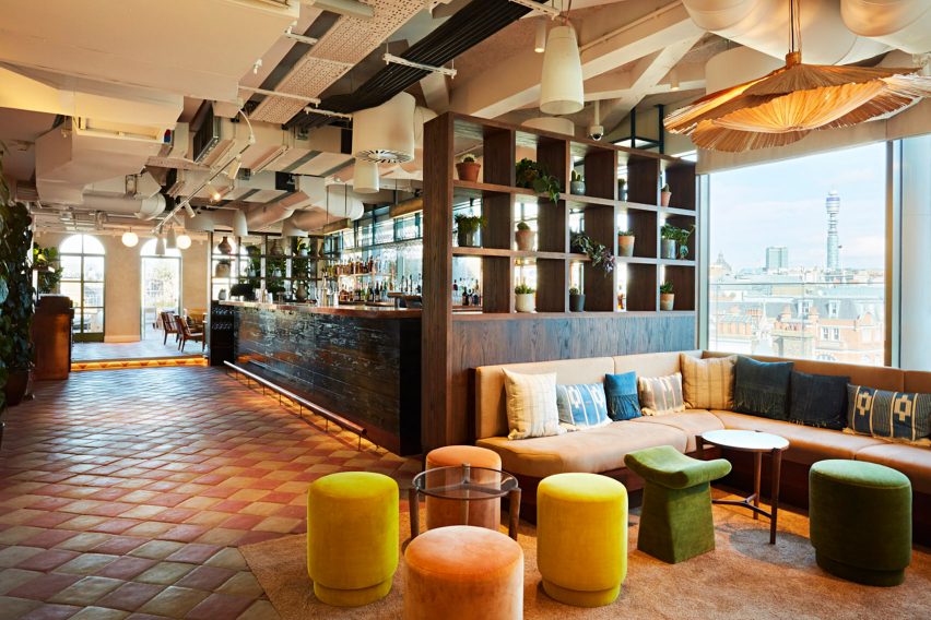 Interiors of The Conduit members club in London, UK