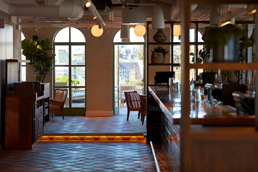 Interiors of The Conduit members club in London, UK