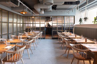 Interiors of The Conduit members club in London, UK
