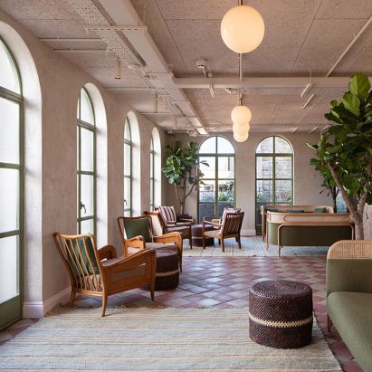 Interiors of The Conduit members club in London, UK