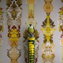 Timorous Beasties' wallpaper series features totemic patterns