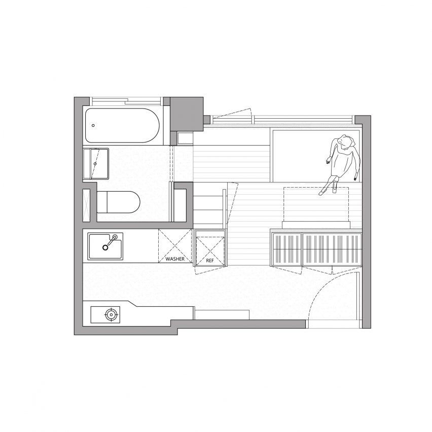 Tiny apartment by A Little Design