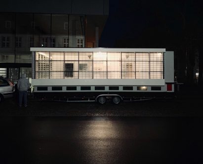 Wohnmaschine Bauhaus bus by Van Bo Le-Mentzel, for Spinning Triangles