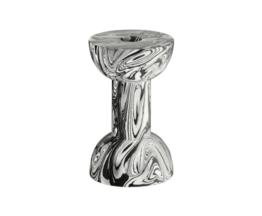 Tom Dixon creates Swirl collection using newfound marble-like material