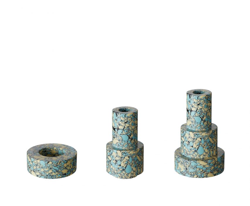 Tom Dixon creates Swirl collection using newfound marble-like material