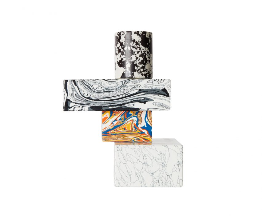 Tom Dixon creates Swirl collection using newfound marble-like material