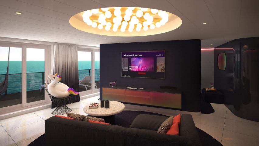 Tom Dixon designs retro-futurist suites for Virgin’s first cruise ship