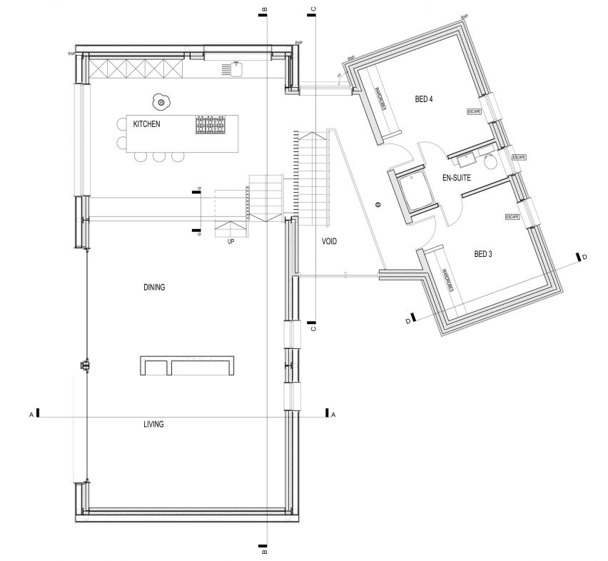 Twin-build house by Nik and Jon Daughtry in Sheffield