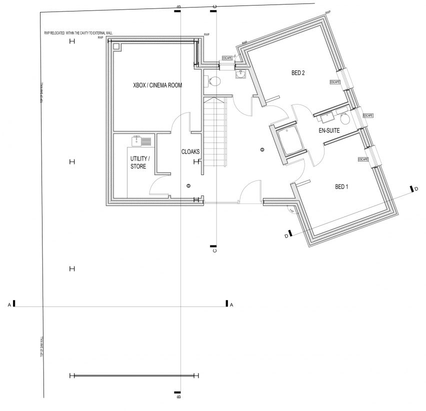 Twin-build house by Nik and Jon Daughtry in Sheffield