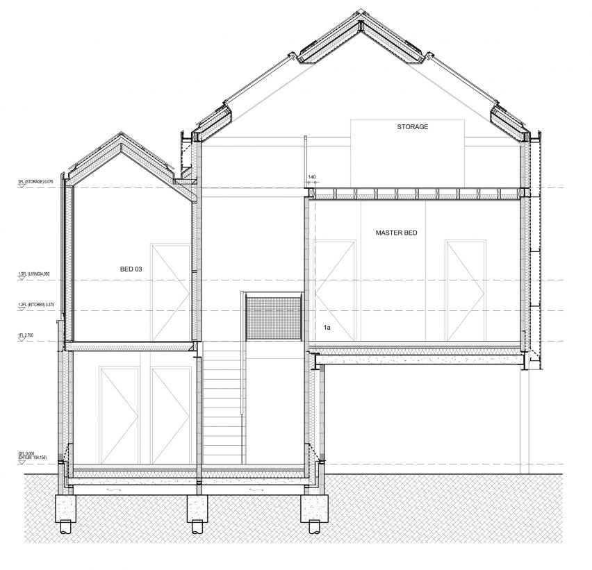 Twin-build house by Nik and Jon Daughtry in Sheffield
