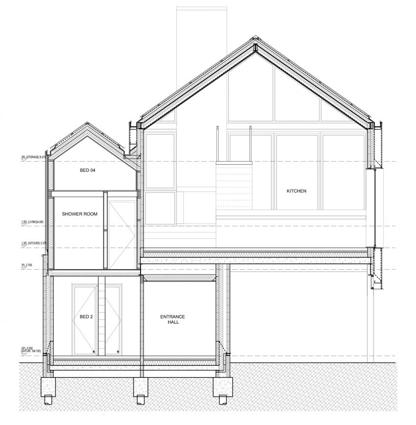 Twin-build house by Nik and Jon Daughtry in Sheffield