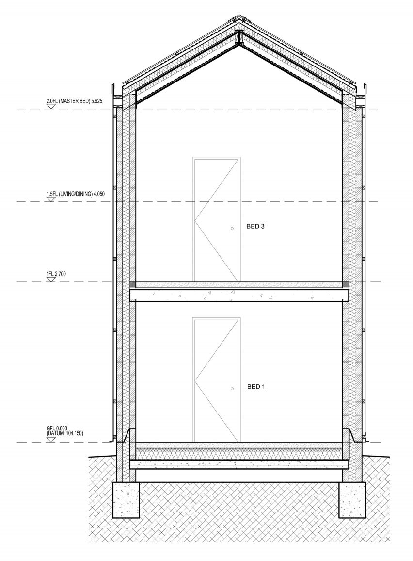 Twin-build house by Nik and Jon Daughtry in Sheffield