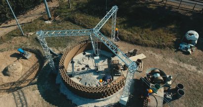 Gaia is a 3D-printed house by WASP made from biodegradable materials