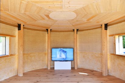 Gaia is a 3D-printed house by WASP made from biodegradable materials