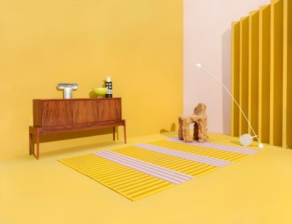 Striped Kasthall rug by Sight Unseen at Stockholm Design Week