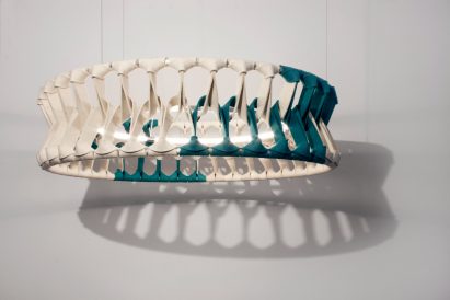 Petra Vonk Plectere 3D-knitted acoustic curtains