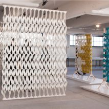 Petra Vonk Plectere 3D-knitted acoustic curtains