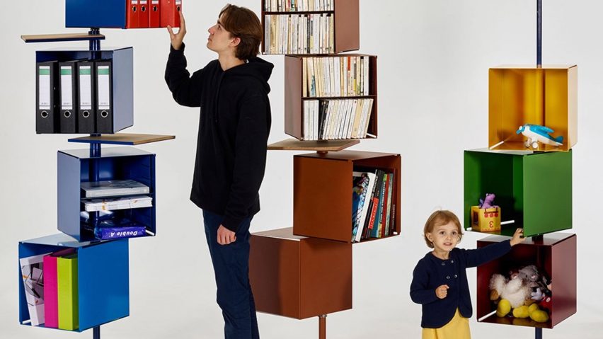Toupie storage units by Alliages Design