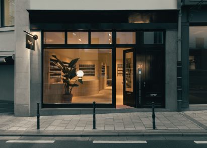 Interiors of Aesop Brussels store on Rue de Namur, Brussels, designed by Bernard Dubois