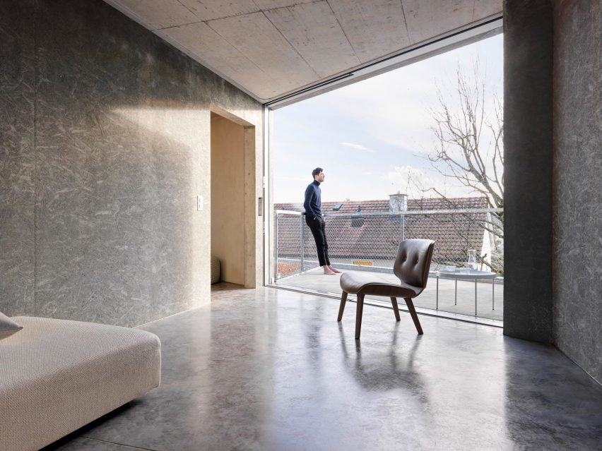Gus Wüstemann affordable concrete housing in Zurich