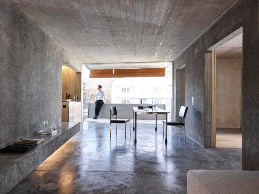 Gus Wüstemann affordable concrete housing in Zurich