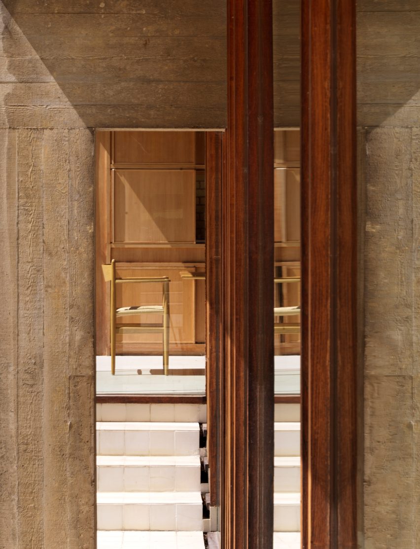 Interior of Ahm House by Jørn Utzon renovated by Coppin Dockray