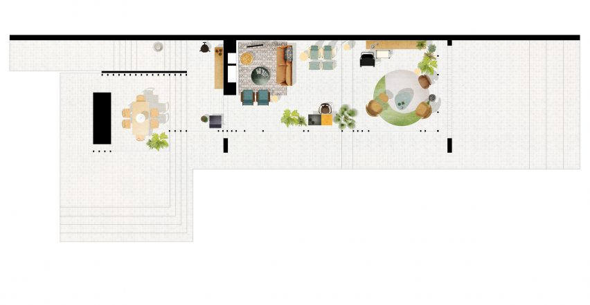 Floor plan of Ahm House by Jørn Utzon renovated by Coppin Dockray