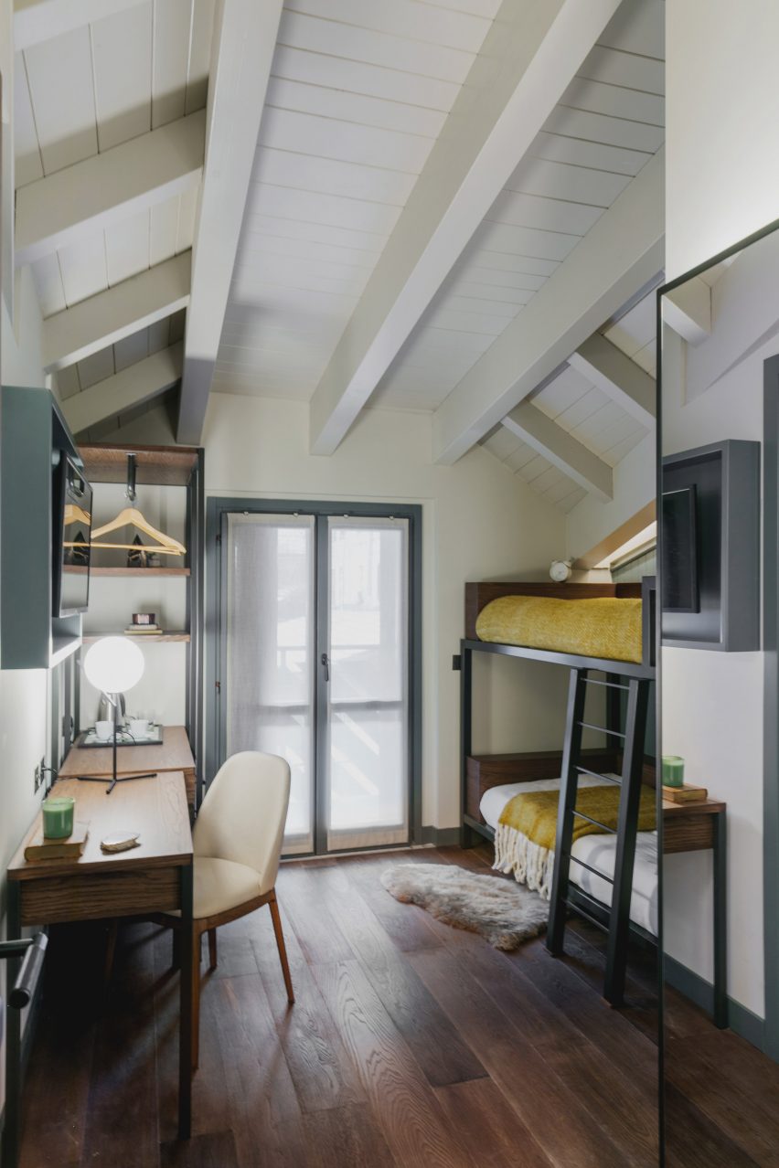 Interiors of Albergo Miramonti hotel, designed by Boxx Creative