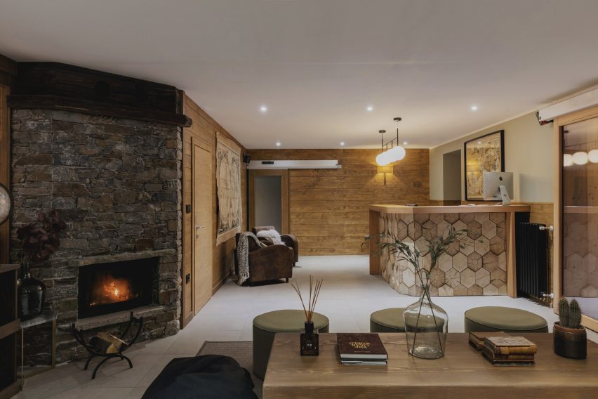 Interiors of Albergo Miramonti hotel, designed by Boxx Creative
