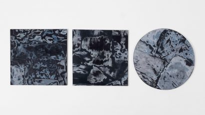Sophie Rowley's Bahia Denim marble-like furniture is made from repurposed denim